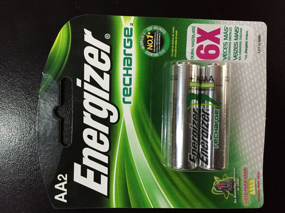 Pilas Batería Recargable Aa Energizer X 2 Unidades