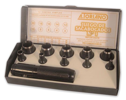 SEGUFER SA JUEGO DE SACABOCADOS A GOLPE DE 3 A 25MM